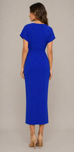 Women’s Short Sleeve V-Neck Midi Dress