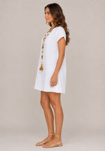 Women's Short Sleeve V-Neck Mini Dress