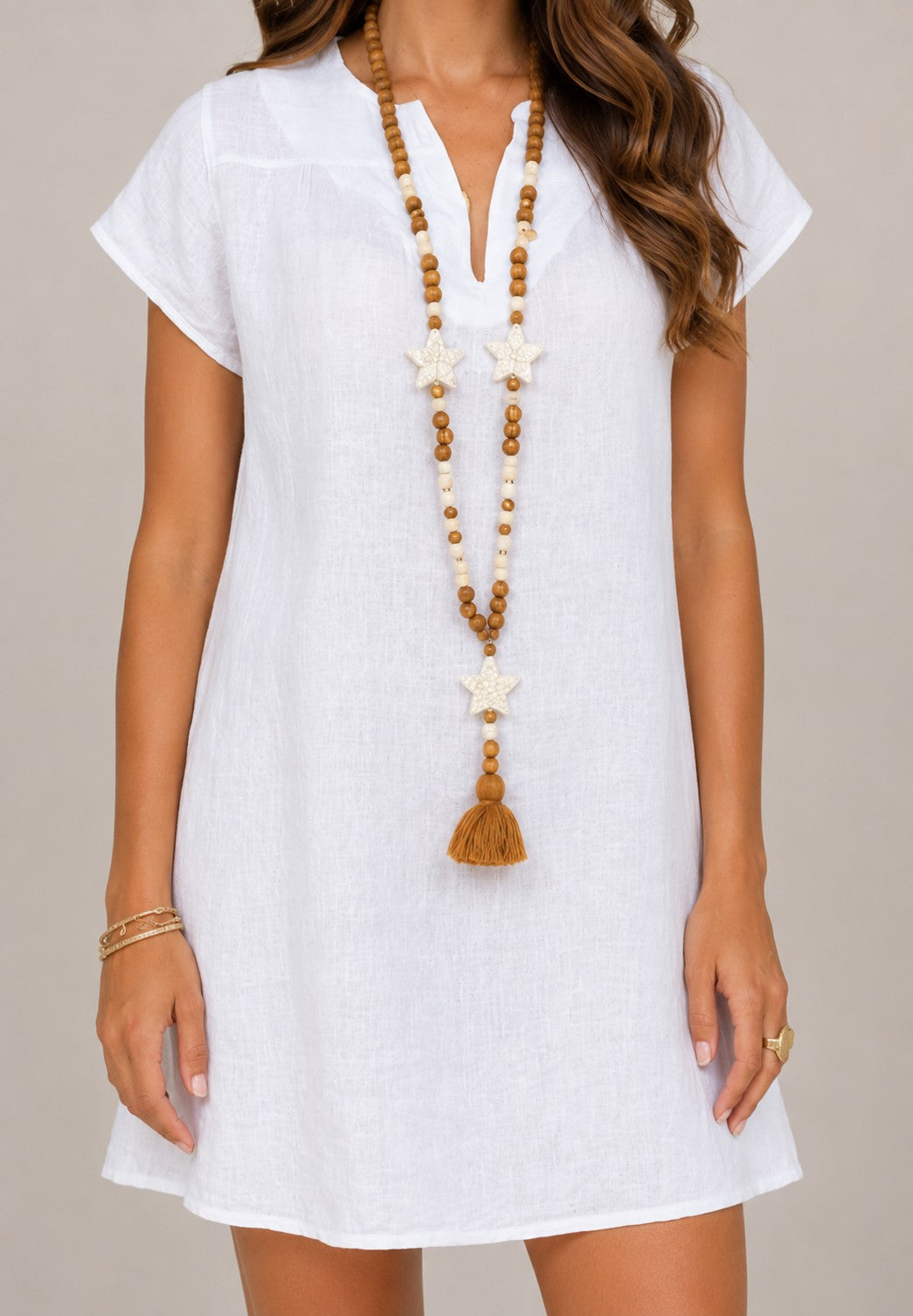 Women's Short Sleeve V-Neck Mini Dress