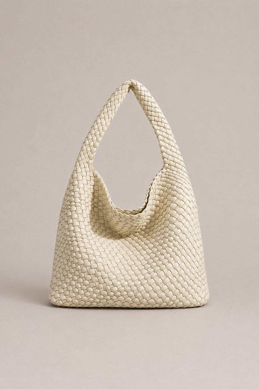 Woven Leather Hobo Bag for Women – Slouchy Shoulder Bag