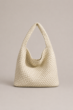 Woven Leather Hobo Bag for Women – Slouchy Shoulder Bag