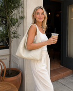 Woven Leather Hobo Bag for Women