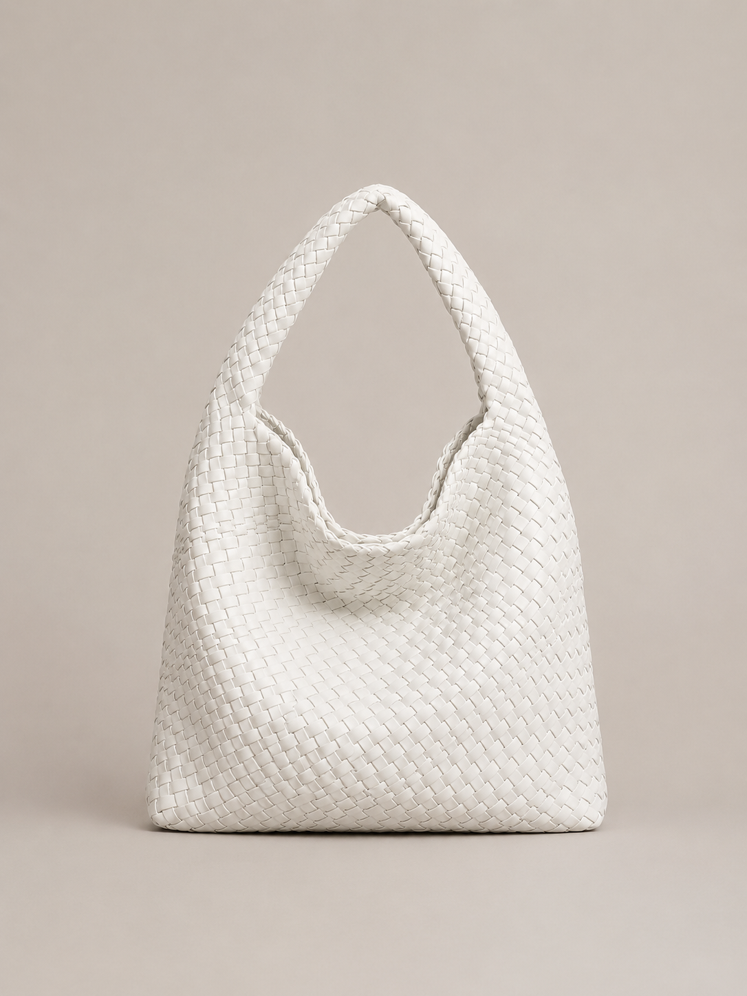 Woven Leather Hobo Bag for Women – Slouchy Shoulder Bag