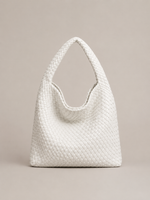 Woven Leather Hobo Bag for Women – Slouchy Shoulder Bag