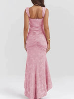Women's Sleeveless Asymmetric Hem Maxi Dress