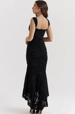 Women's Sleeveless Asymmetric Hem Maxi Dress