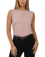 Women's Sleeveless Asymmetric Seam Top