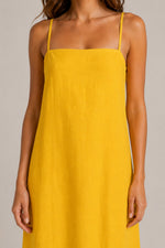 Women's Sleeveless Cotton Linen Maxi Dress
