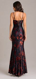 Women’s Sleeveless Floral Print Maxi Dress
