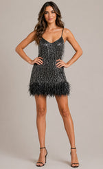 Women’s Sleeveless Fringe Detail Mini Dress