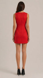 Women’s Sleeveless Front Button Mini Dress
