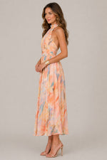 Women’s Sleeveless Halter Neck Midi Dress