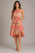 Women’s Sleeveless Halter Neck Mini Dress