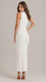 Women’s Sleeveless High Neck Maxi Dress