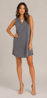 Women's Sleeveless Mini Shift Dress