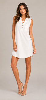 Women's Sleeveless Mini Shift Dress