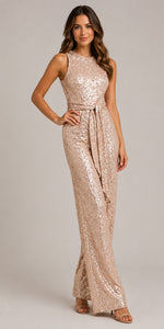 Women’s Sleeveless Round Neck Jumpsuit