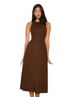Women’s Sleeveless Round Neck Midi Dress