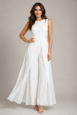 Women’s Sleeveless Sheer Overlay Jumpsuit