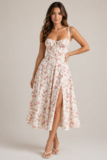 Women’s Sleeveless Side Slit Midi Dress