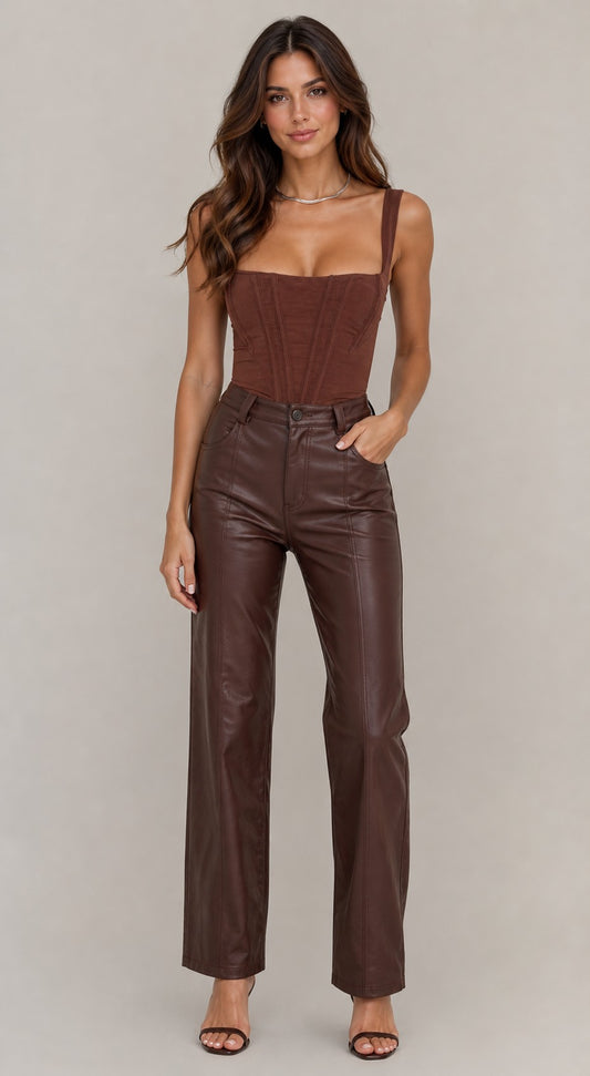 Women’s Sleeveless Square Neck Corset Top