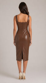 Women’s Sleeveless Square Neck Midi Dress