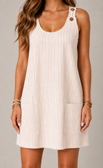 Women's Sleeveless Striped Mini Dress