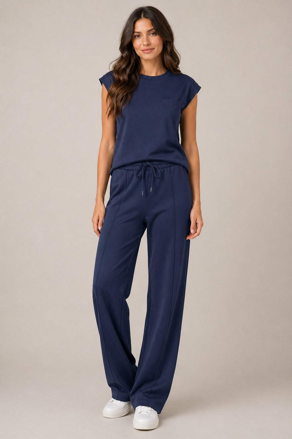 Women’s Sleeveless Top Drawstring Pants Set