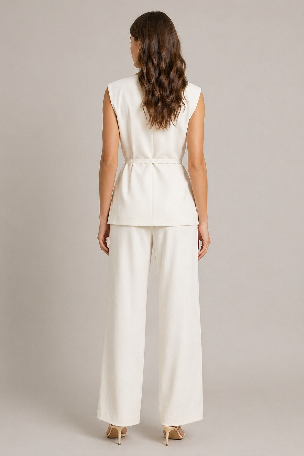 Women’s Sleeveless Top Side Pocket Pants Set