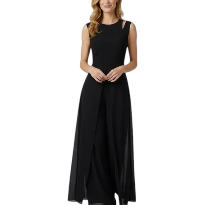 Women's Sleeveless Wide-Leg Jumpsuit