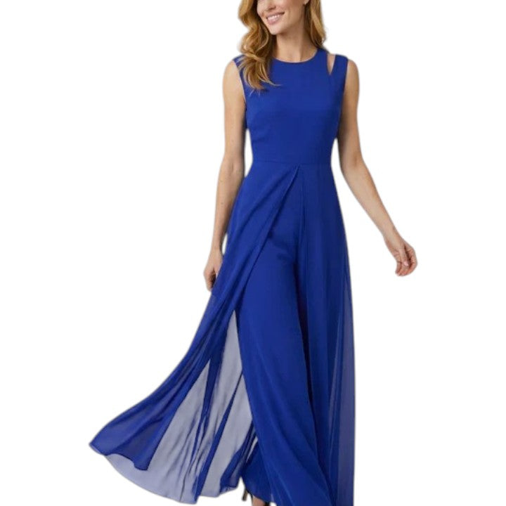 Women's Sleeveless Wide-Leg Jumpsuit
