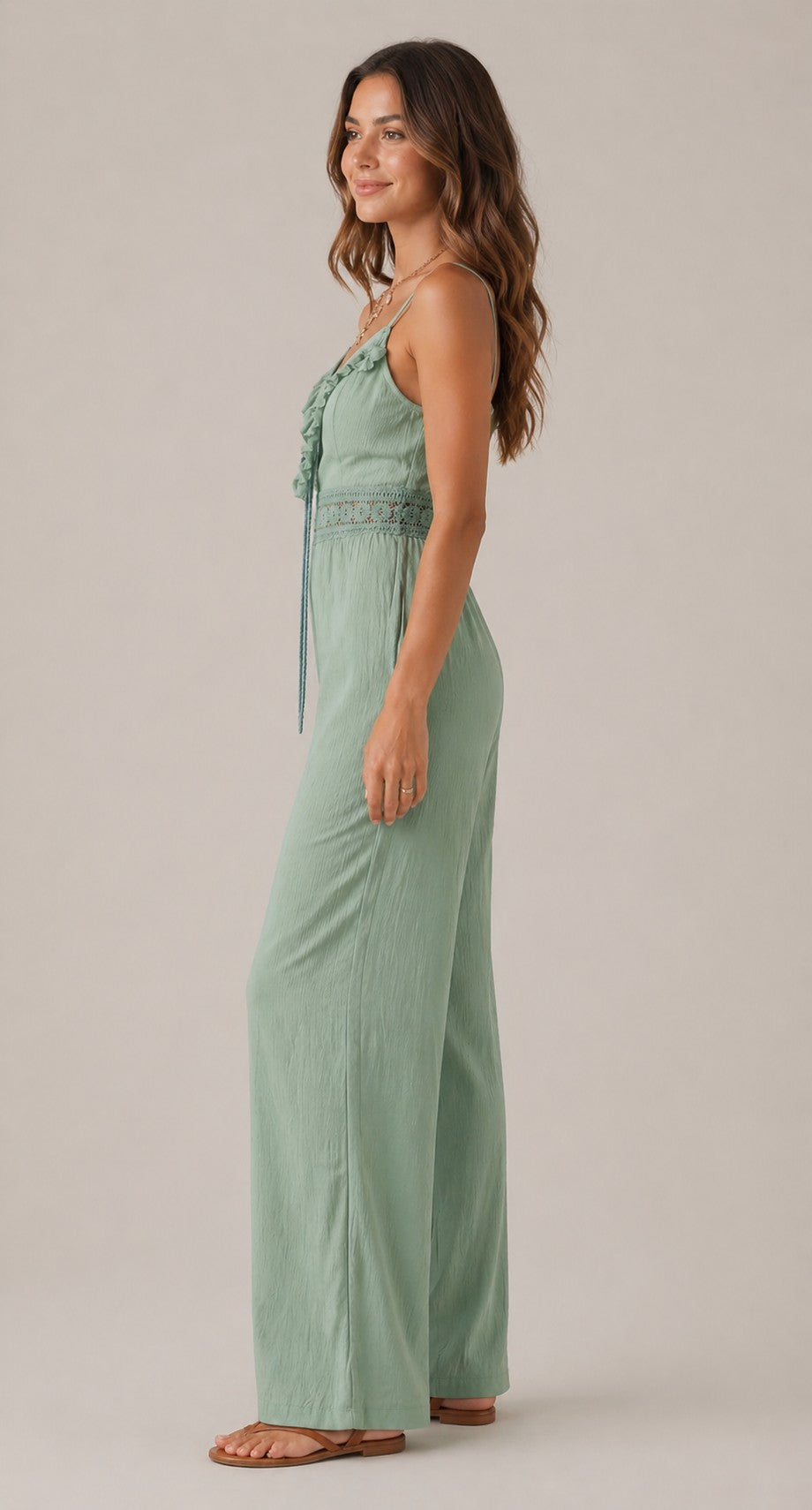 Women’s Thin Strap Wide Leg Jumpsuit