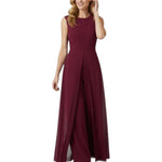 Women's Sleeveless Wide-Leg Jumpsuit