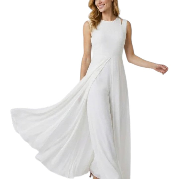 Women's Sleeveless Wide-Leg Jumpsuit