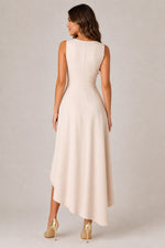 Women's Sleeveless Wrap High-Low Dress