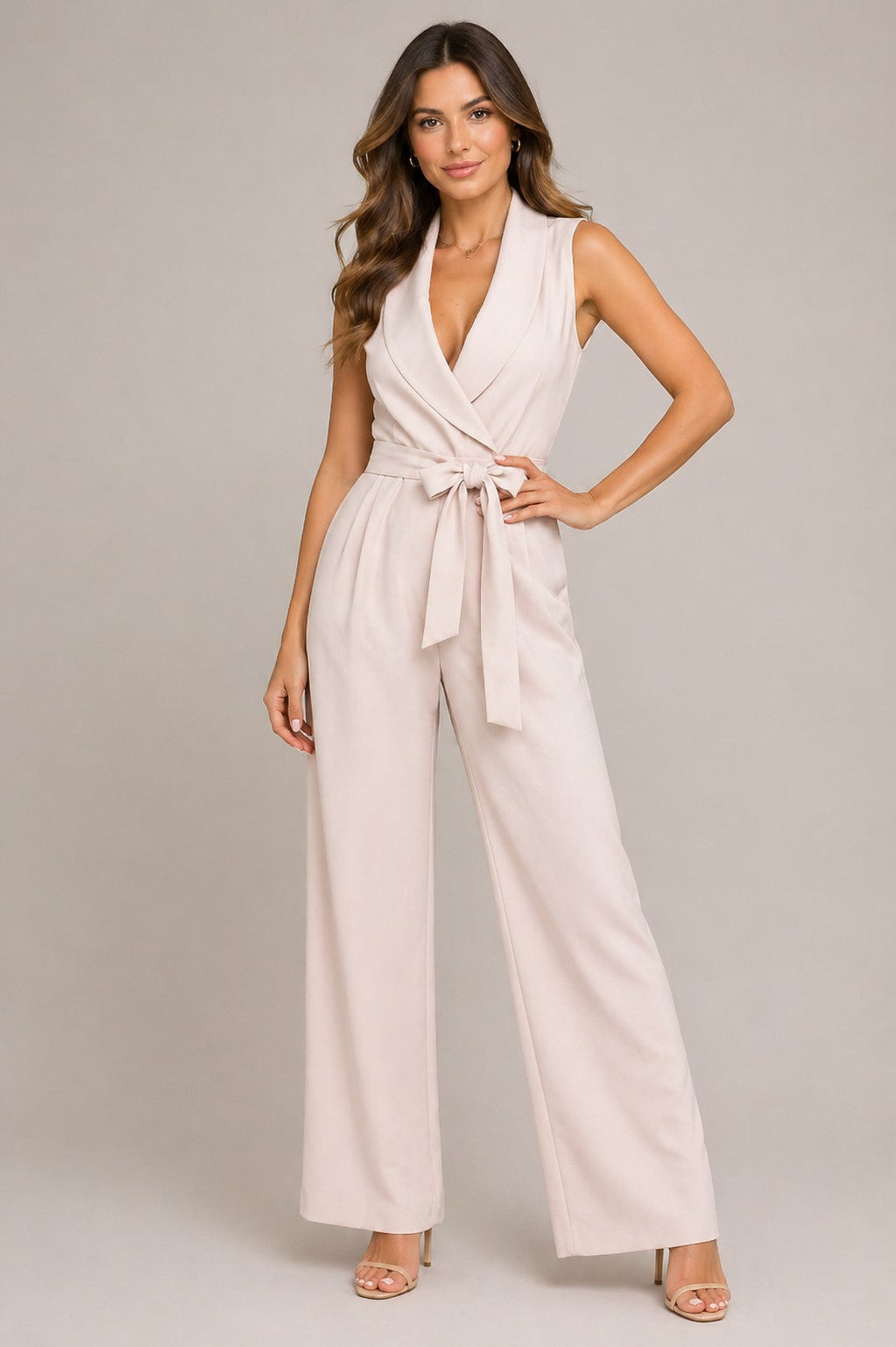 Women’s Sleeveless Wrap Jumpsuit
