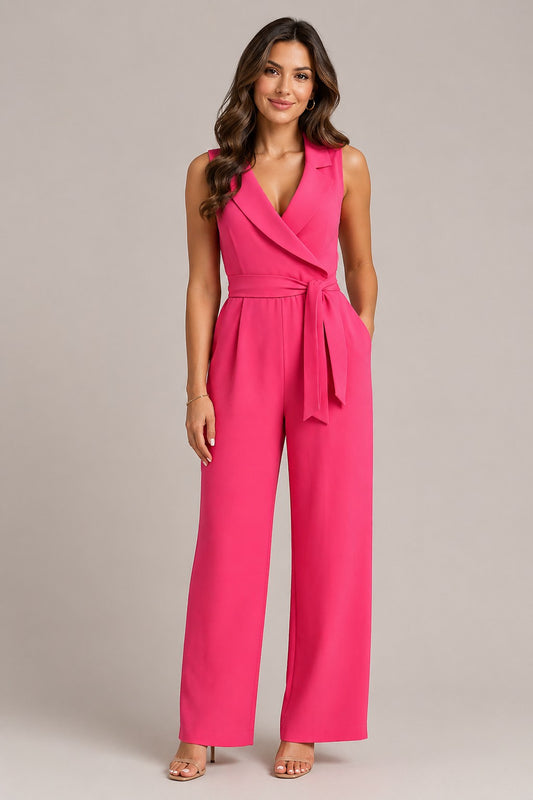 Women’s Sleeveless Wrap Jumpsuit