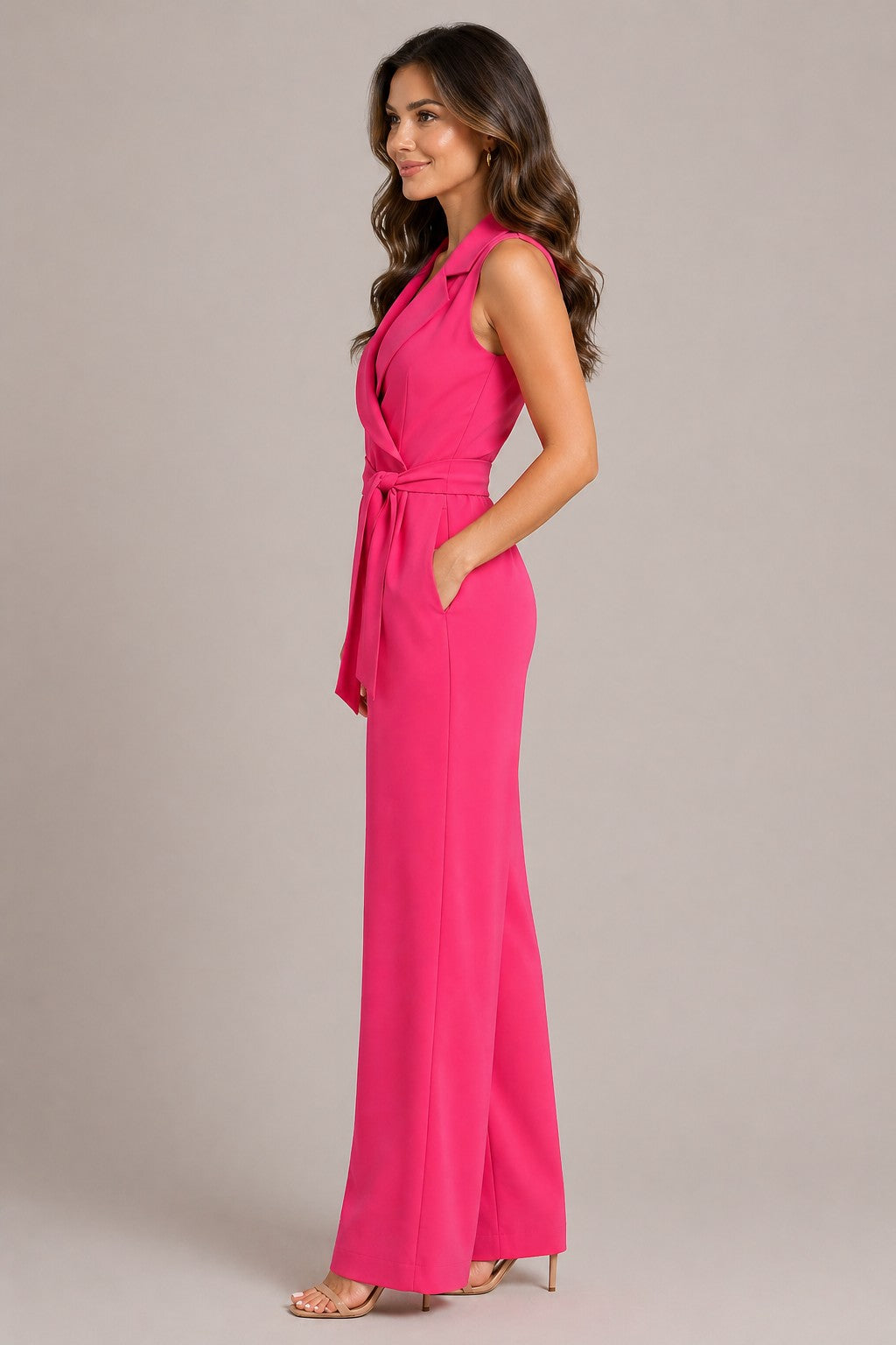 Women’s Sleeveless Wrap Jumpsuit