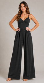 Women's Spaghetti Strap Wide-Leg Jumpsuit