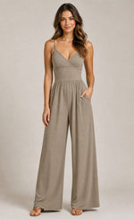 Women's Spaghetti Strap Wide-Leg Jumpsuit