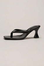 Women’s Square Toe Heeled Slide Sandals
