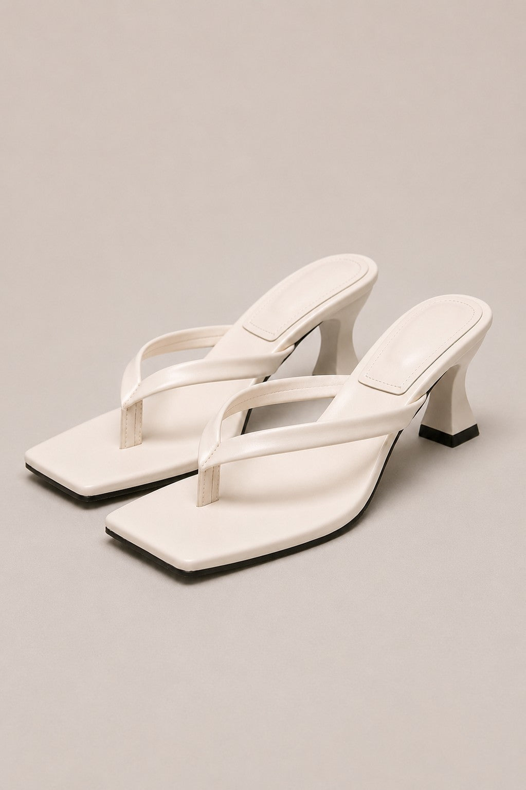 Women’s Square Toe Heeled Slide Sandals
