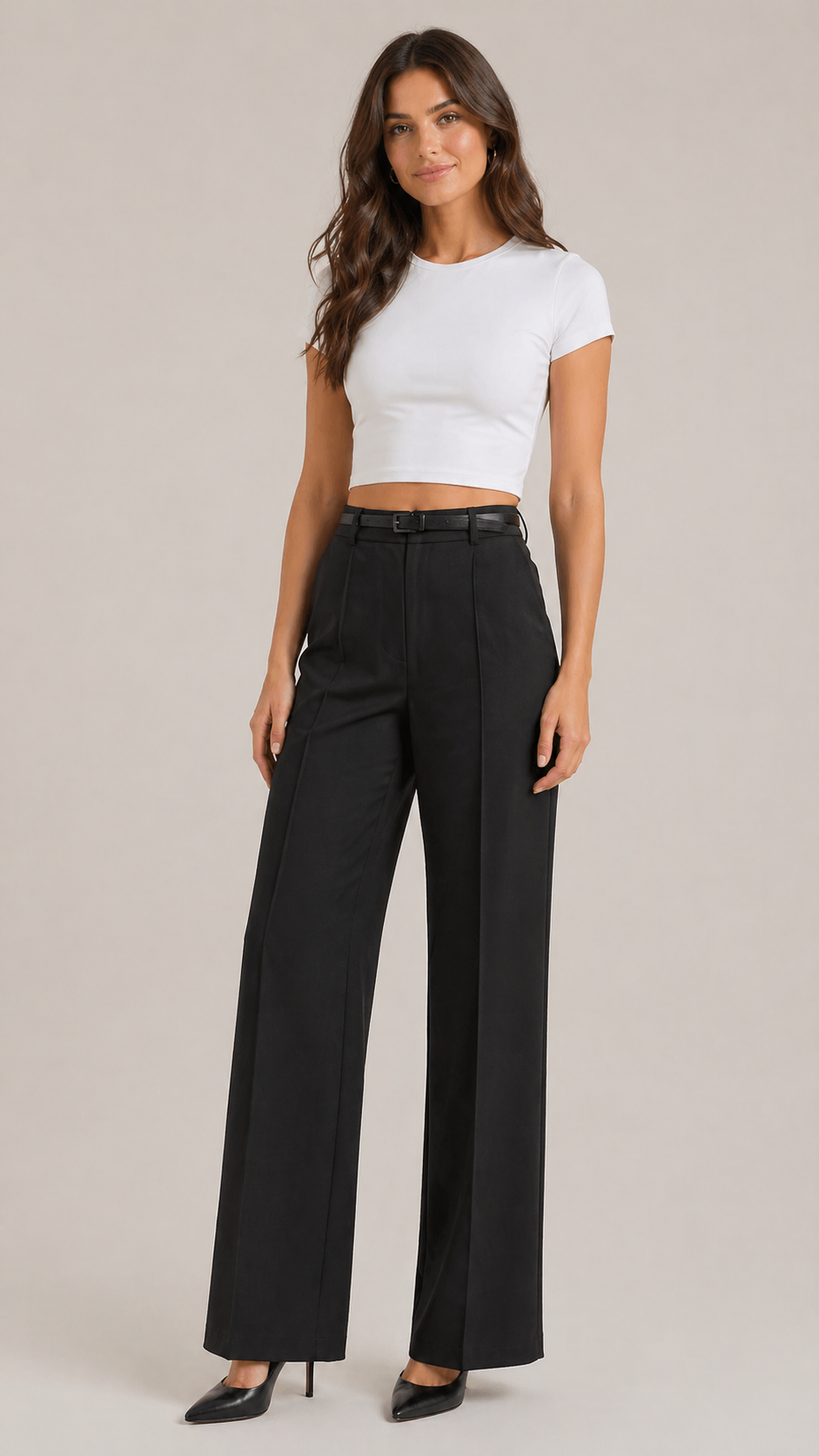 Women’s Straight Leg Belt Pants