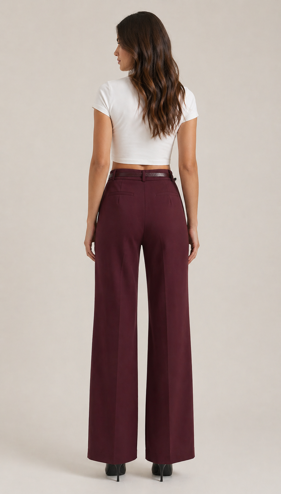 Women’s Straight Leg Belt Pants