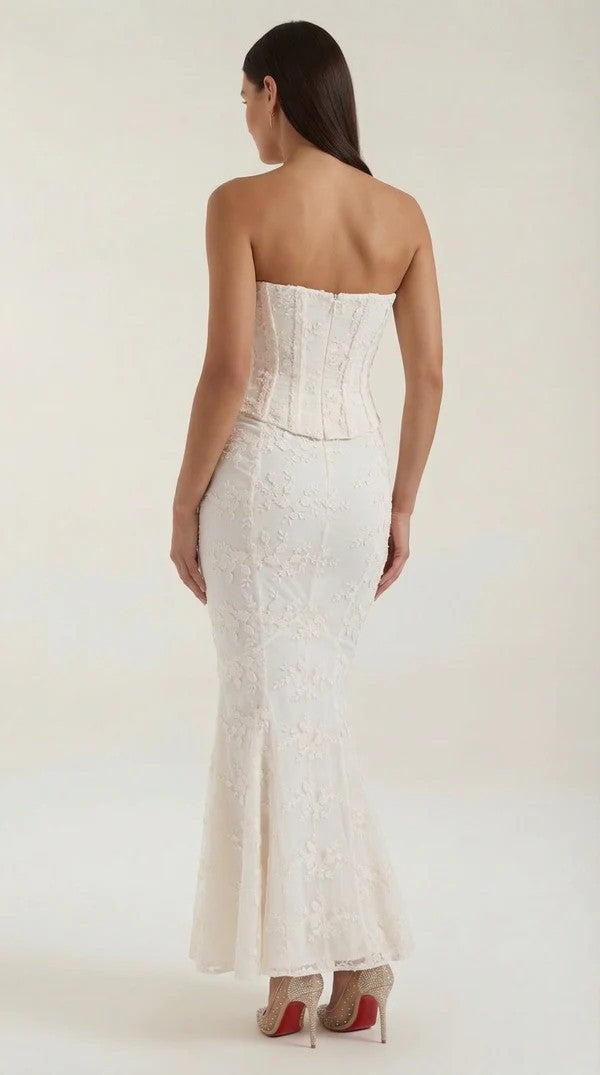 Women's Strapless Corset Mermaid Dress