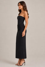 Women's Strapless Corset Midi Dress