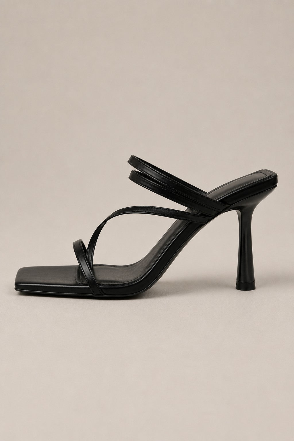 Women’s Strappy Heeled Sandals with Square Toe