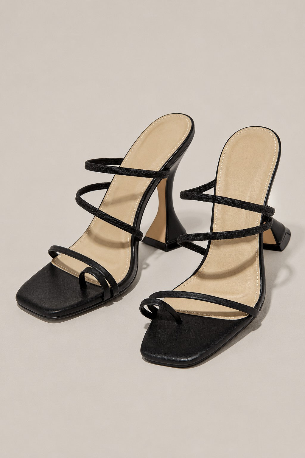 Women's Strappy Mule Heels