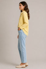 Women’s Striped Collared Long Sleeve Shirt