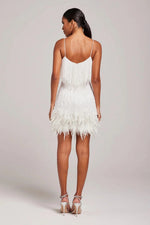 Women's Thin Strap Fringe Mini Dress